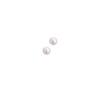 *Zilveren dames oorbellen met zoetwaterparel 5 mm