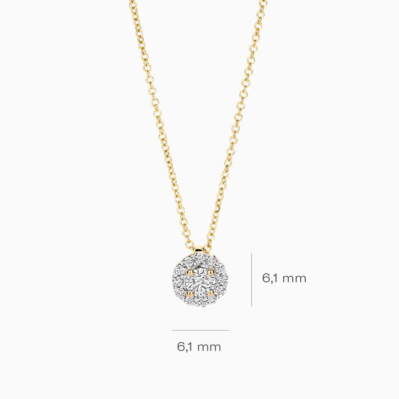Blush Lab Diamonds Necklace LG3010Y 0.14 & 0.08 ct