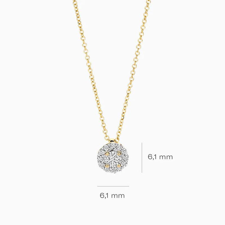 Blush Lab Diamonds Necklace LG3010Y 0.14 & 0.08 ct