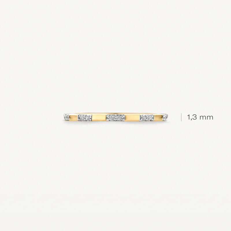 14k Geelgouden Ring 1260YZI met Zirkonia