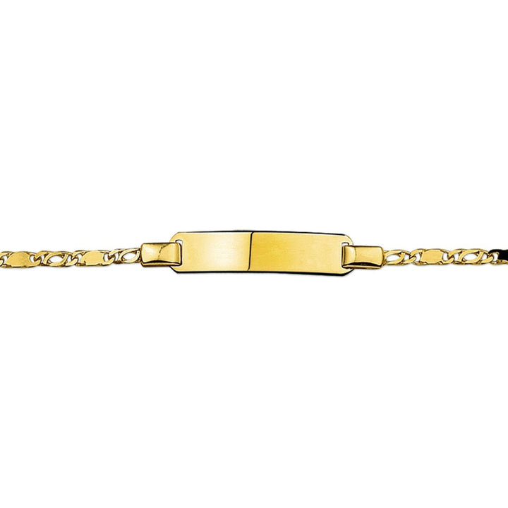 14 kt graveerarmband 13-15 cm