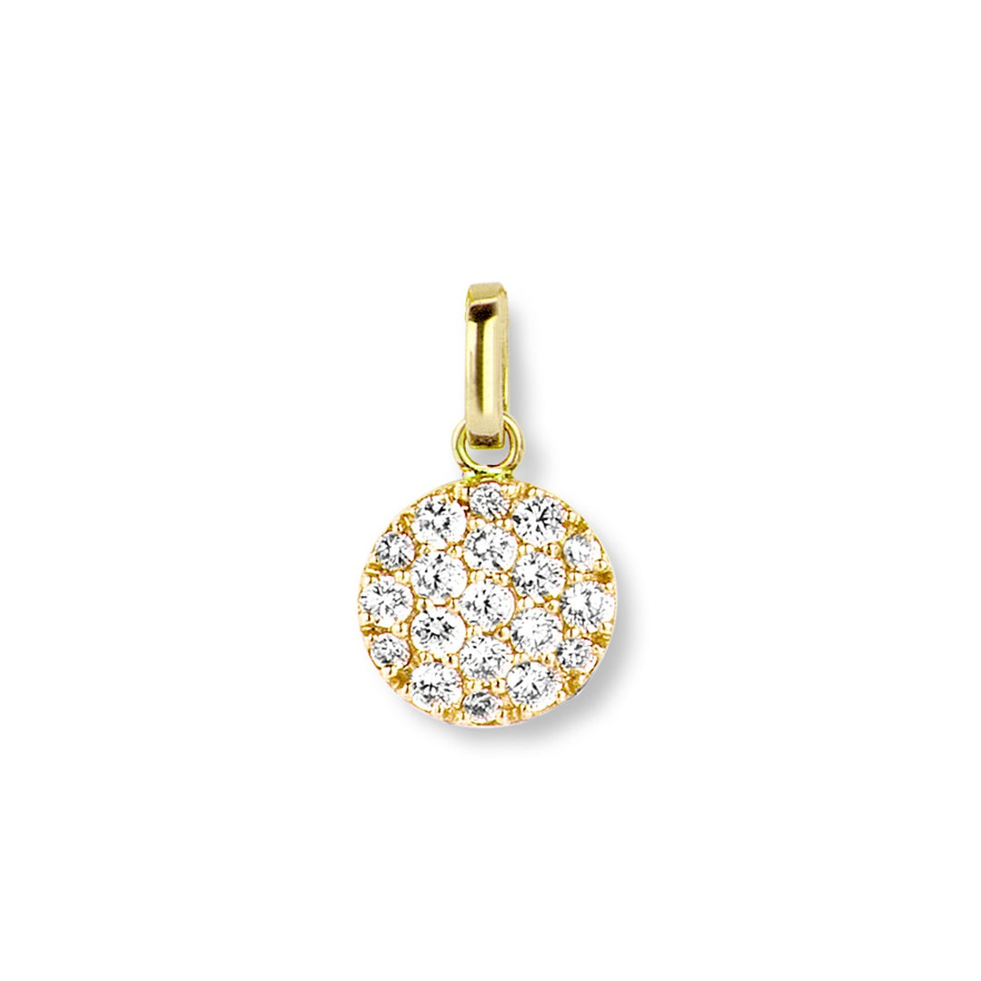 Eolo pendant in 18K rose gold with diamonds 92E908A