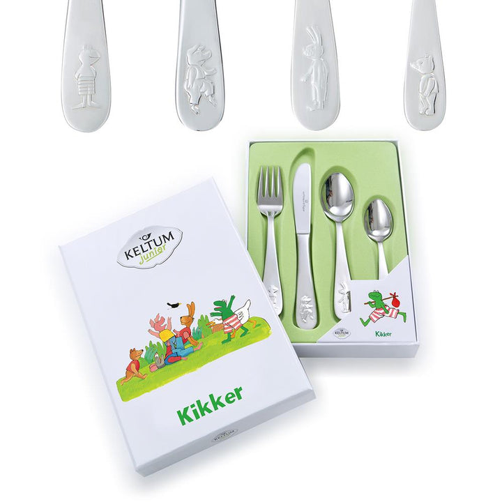 KELTUM KS066.GA4 KINDERBESTEK KIKKER EDELSTAAL 4-DELIG