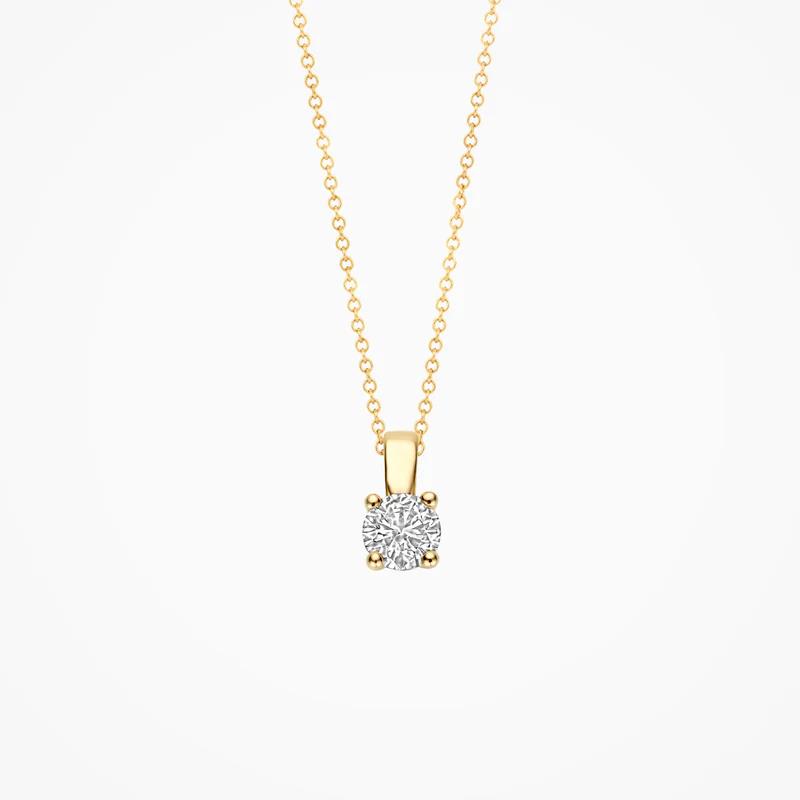 Blush Lab Diamonds geelgouden hanger met diamant LG6001Y