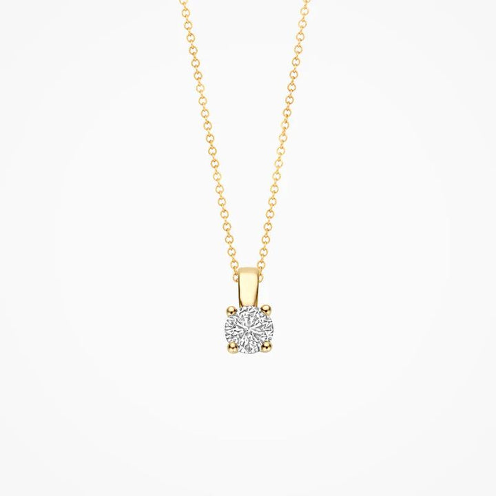 Blush Lab Diamonds geelgouden hanger met diamant LG6001Y