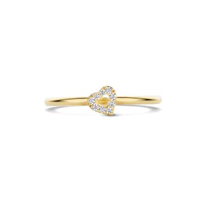 Ring 1231YZI - 14k Geelgoud met zirkonia