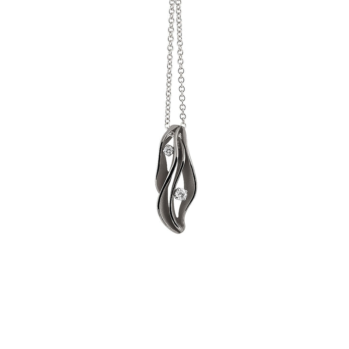 Cammilli Firenze Dune Hanger – 18Kt Black Lava Gold met Diamant – GPE0964E
