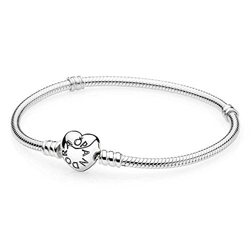 Pandora Moments Silver Bracelet, Heart 590719-19