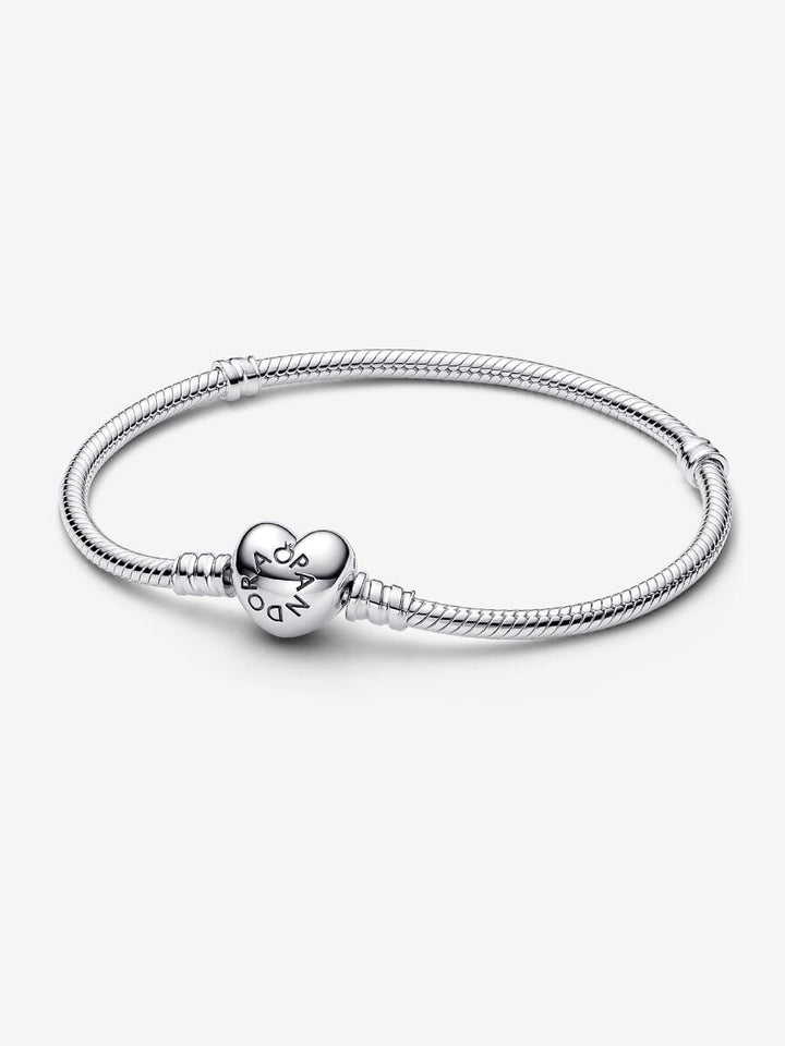 Pandora Moments Snake Chain Armband met Hartsluiting 590719-18