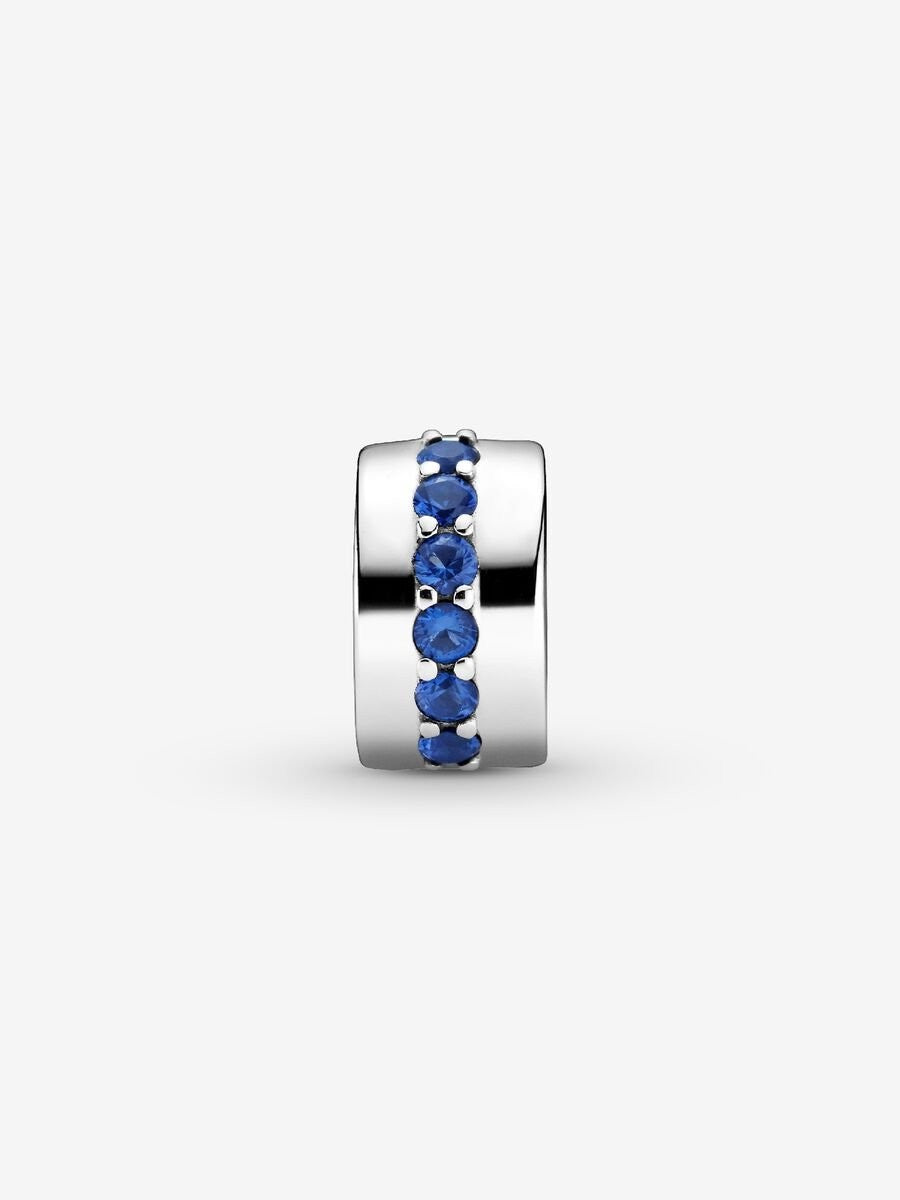 Pandora Blue Sparkle Clip Charm 791972C01