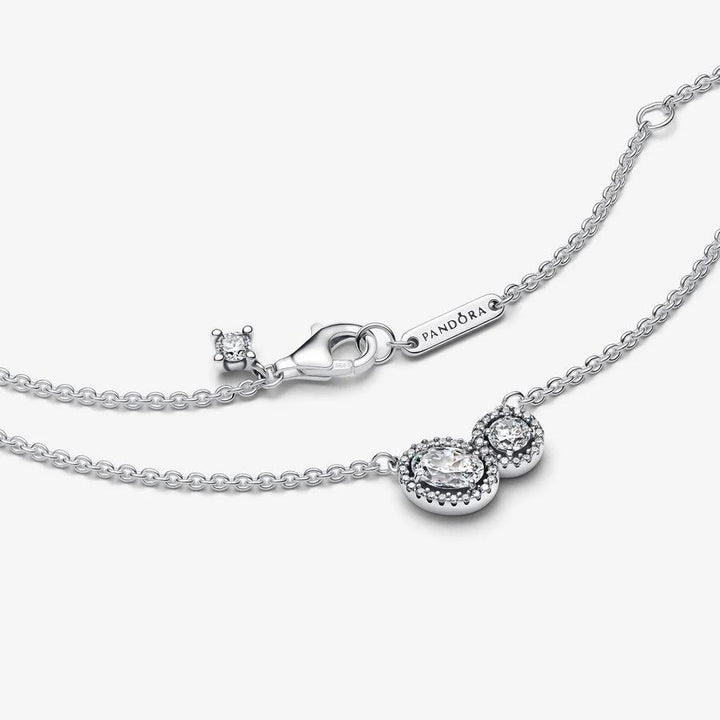 Pandora Embracing Halo Necklace 393776C01-45