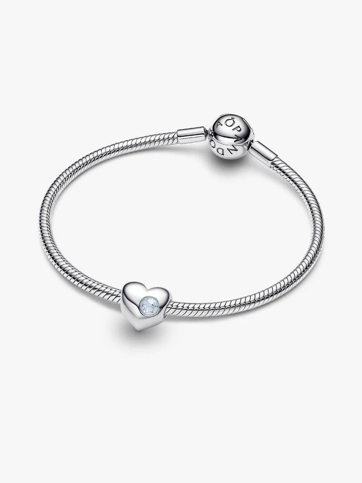 Pandora Maart Geboortesteen Hart Bedel 794161C03