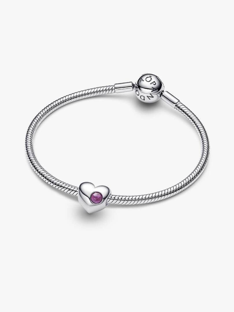 Pandora Februari Geboortesteen Hart Bedel 794161C02