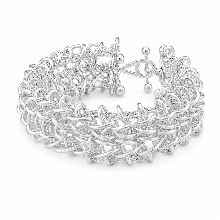 Georg Jensen Weft Triple Link Armband Sterling Zilver 20002035
