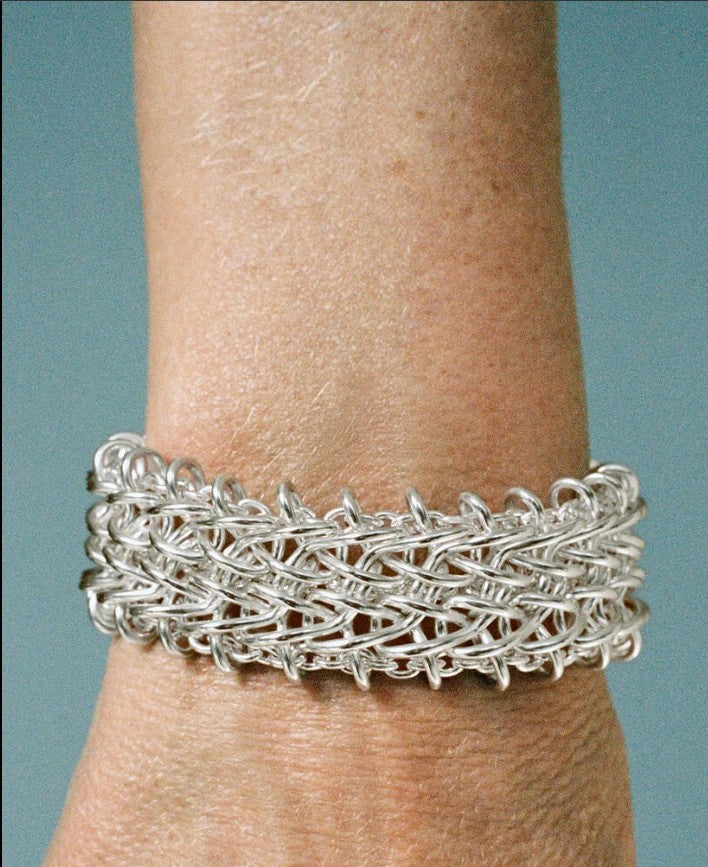 Georg Jensen Weft Triple Link Armband Sterling Zilver 20002035