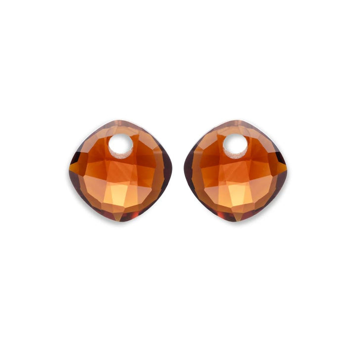 Earstones | Cushion Cut Citrine Quartz EAGEM38-CC