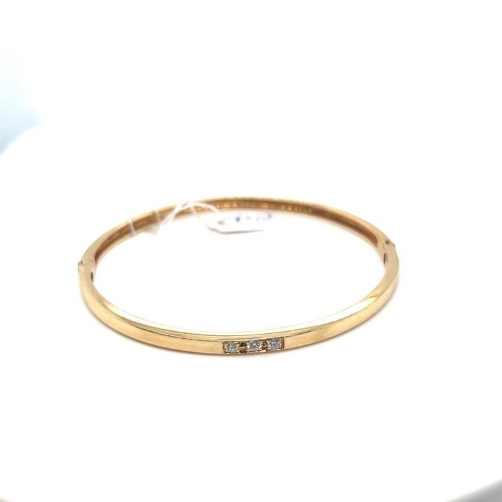 14 kt geelgouden bangle diamant