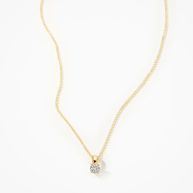 14 kt Blush Hanger LG Diamant 0.15ct