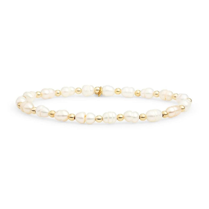 Sparkling Jewels Bracelet | Pearl Interstellar - Gold 3mm