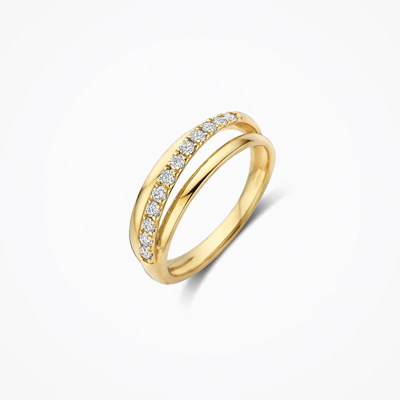 Blush Lab Grown Diamant Ring 0.31ct 14k Geelgoud LG1056Y Maat 54