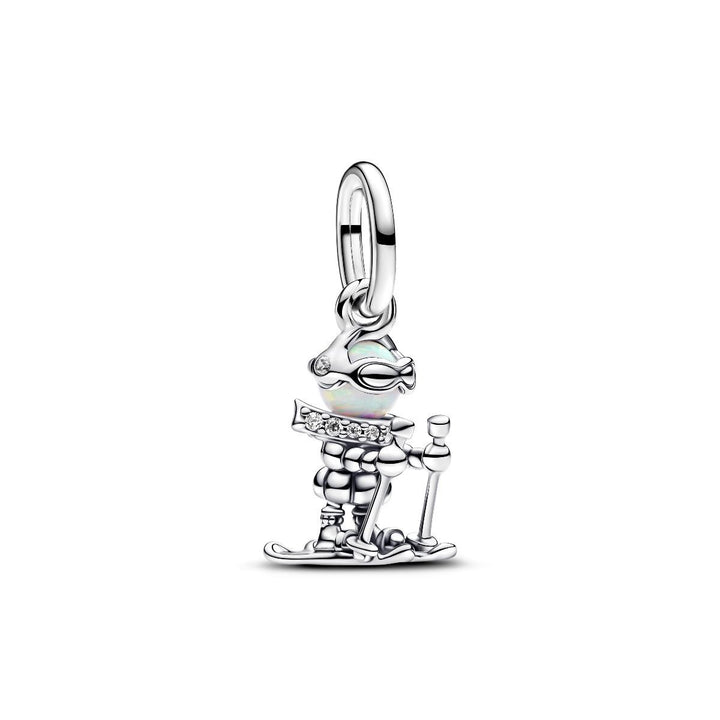 Pandora 793514C01 - Skier Dangle Charm - Hangende Bedel