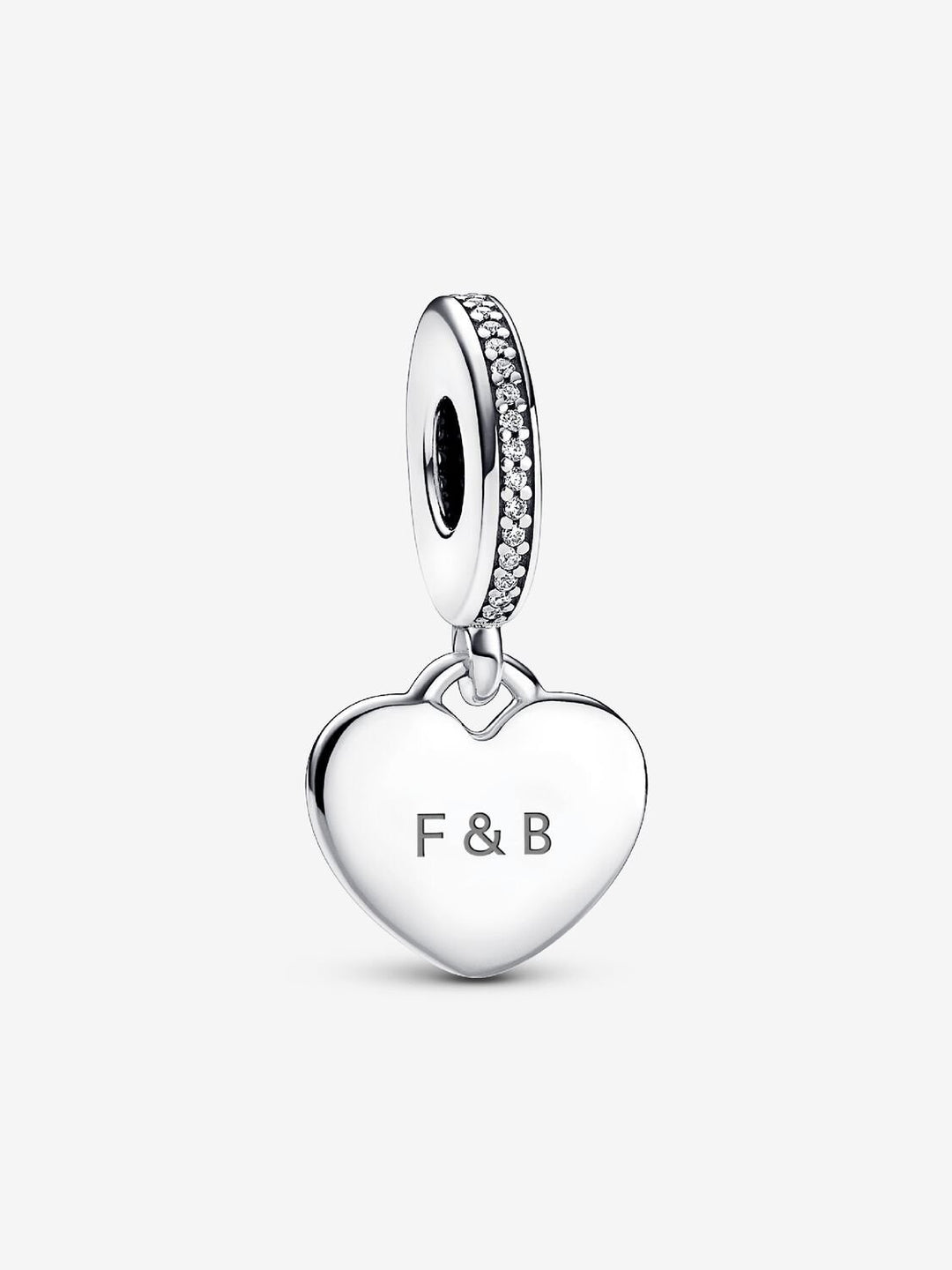 Pandora hartvormige hangende bedel graveerbaar 798761C01