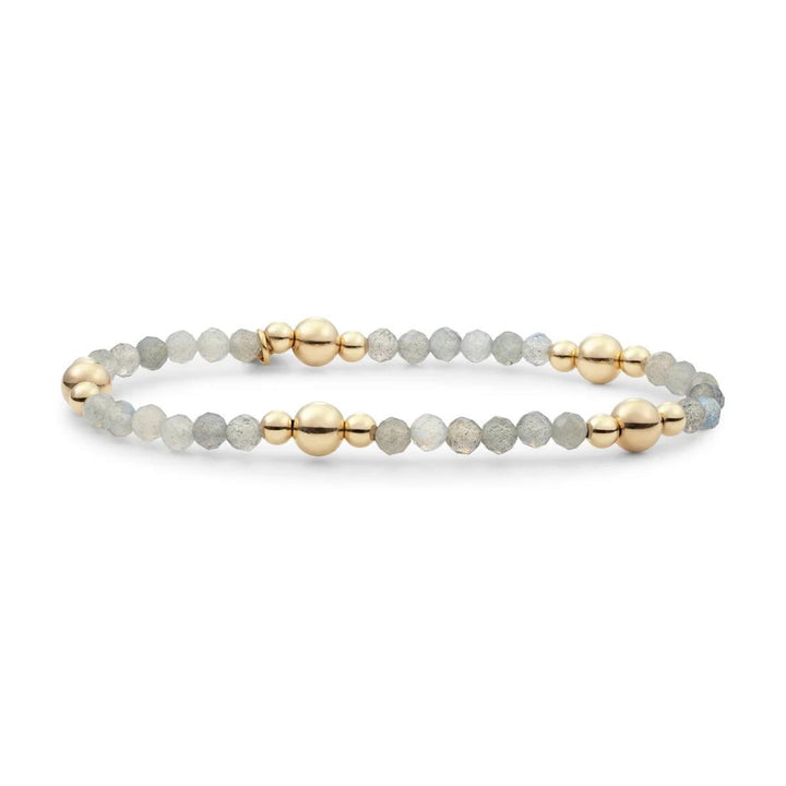 Bracelet | Labradorite Bold Mix - Gold BLK01G-G18