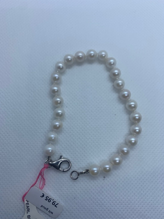 zilveren armband met parels