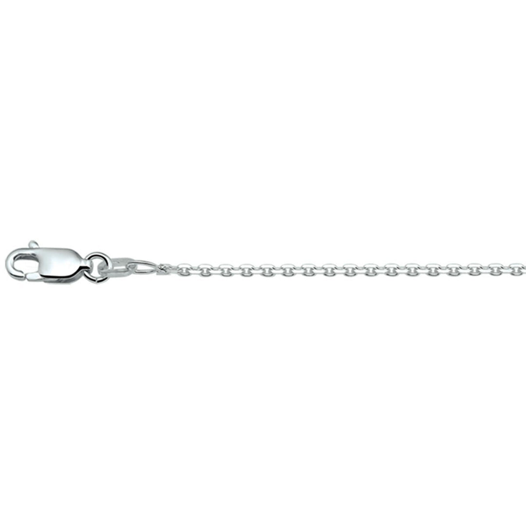 **Zilveren Anker Collier –50 cm, 1,1 mm (Huyscollectie)**