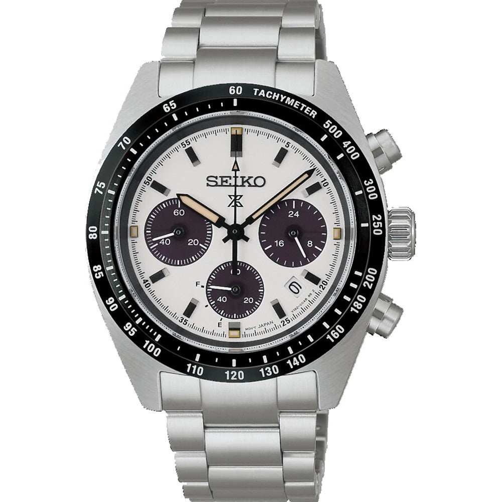Seiko Prospex Speedtimer Youngtimer Monochrome SSC961P1 solar chronograaf
