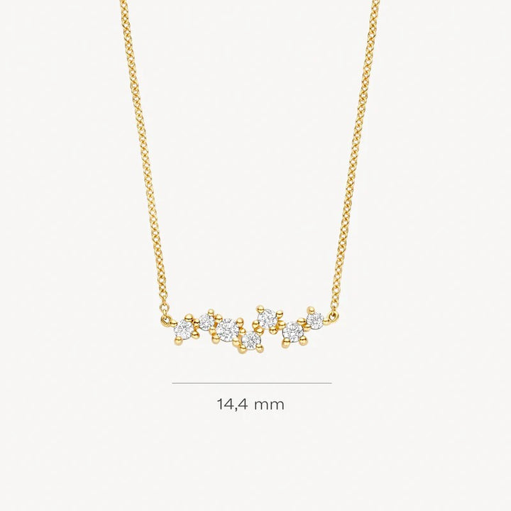 Blush Ketting 14 kt Geelgoud met Zirkonia – 3191YZI