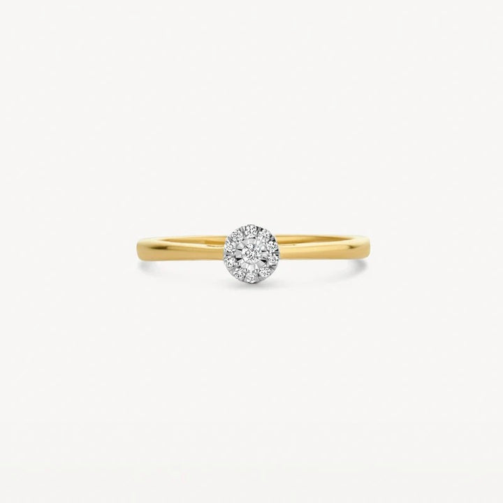 Blush bicolor ring van 14 karaat goud met diamant 1647BDI