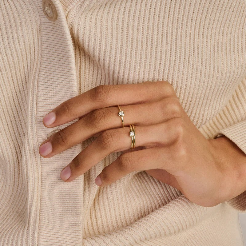 14 kt Blush Ring 1197YGO - 14k Geelgoud maat 52