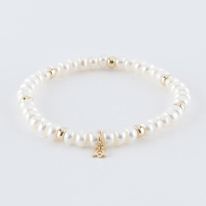 Y&amp;G Zoetwater Parels | Parel armband &amp; 14kt goud P7000