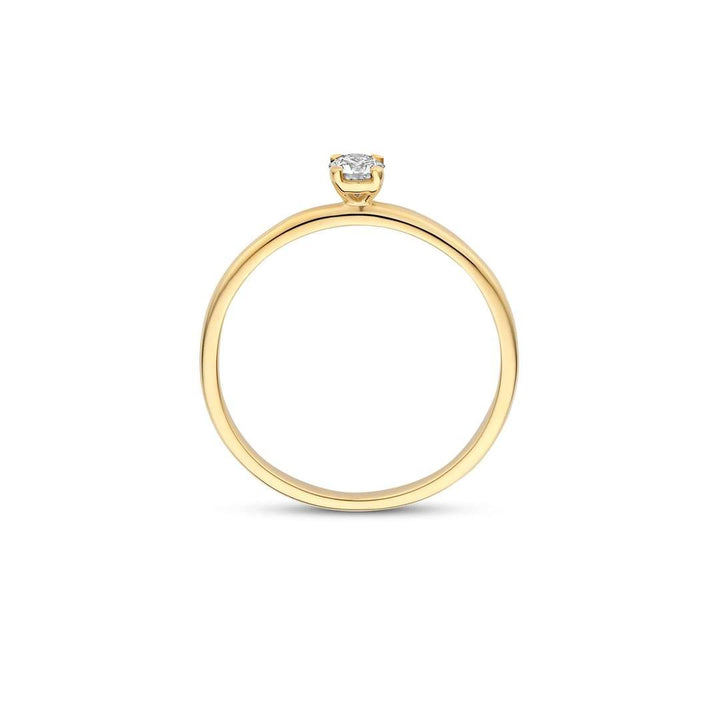 Blush Lab Grown 14k geelgouden ring met lab grown diamant 0,15 ct – LG1027Y