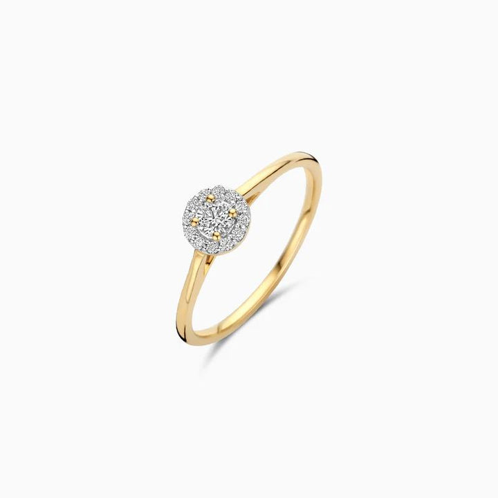 Blush Lab Diamonds Ring LG1023Y 0.13 &amp; 0.09 ct