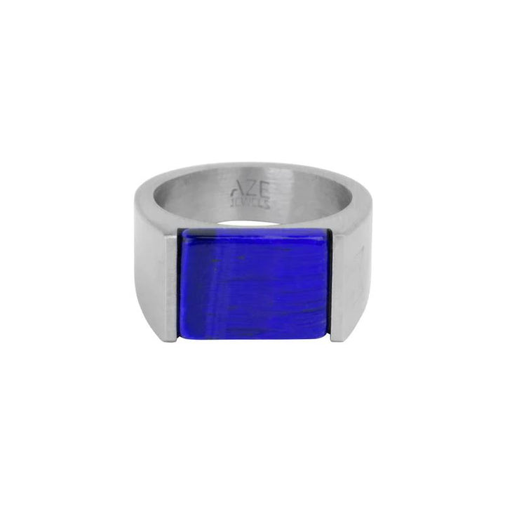 RING SIGNET ROCKS ONYX - INOX AZ-RG008-A-020
