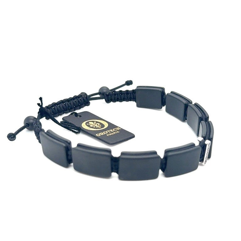 18 kt Orotech Bracelet Ceramic Black Diamond 0.05ct B15-34SHK