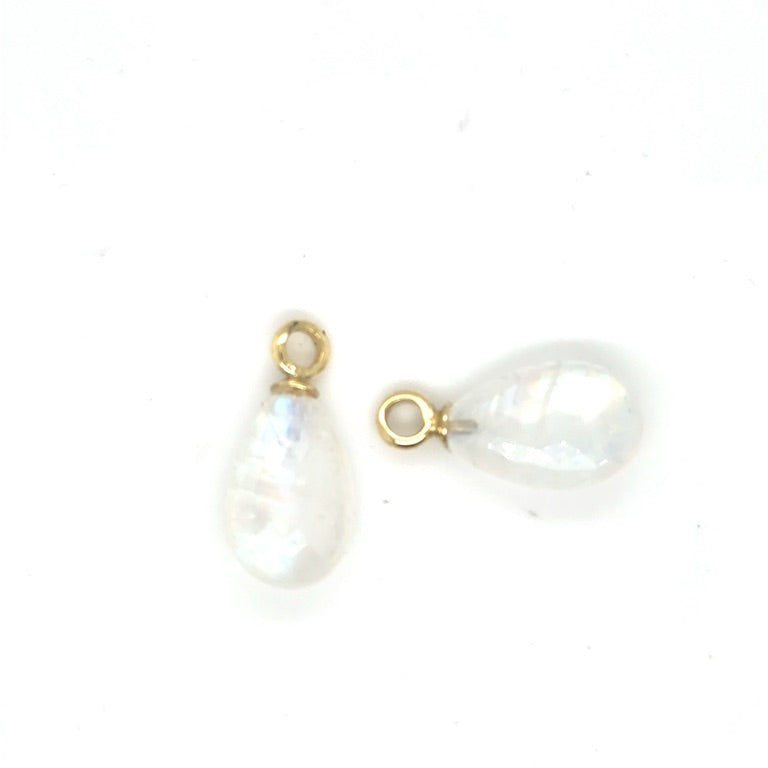 14 kt oorhangers Maansteen oorhangers JVSO004MOONSTONE