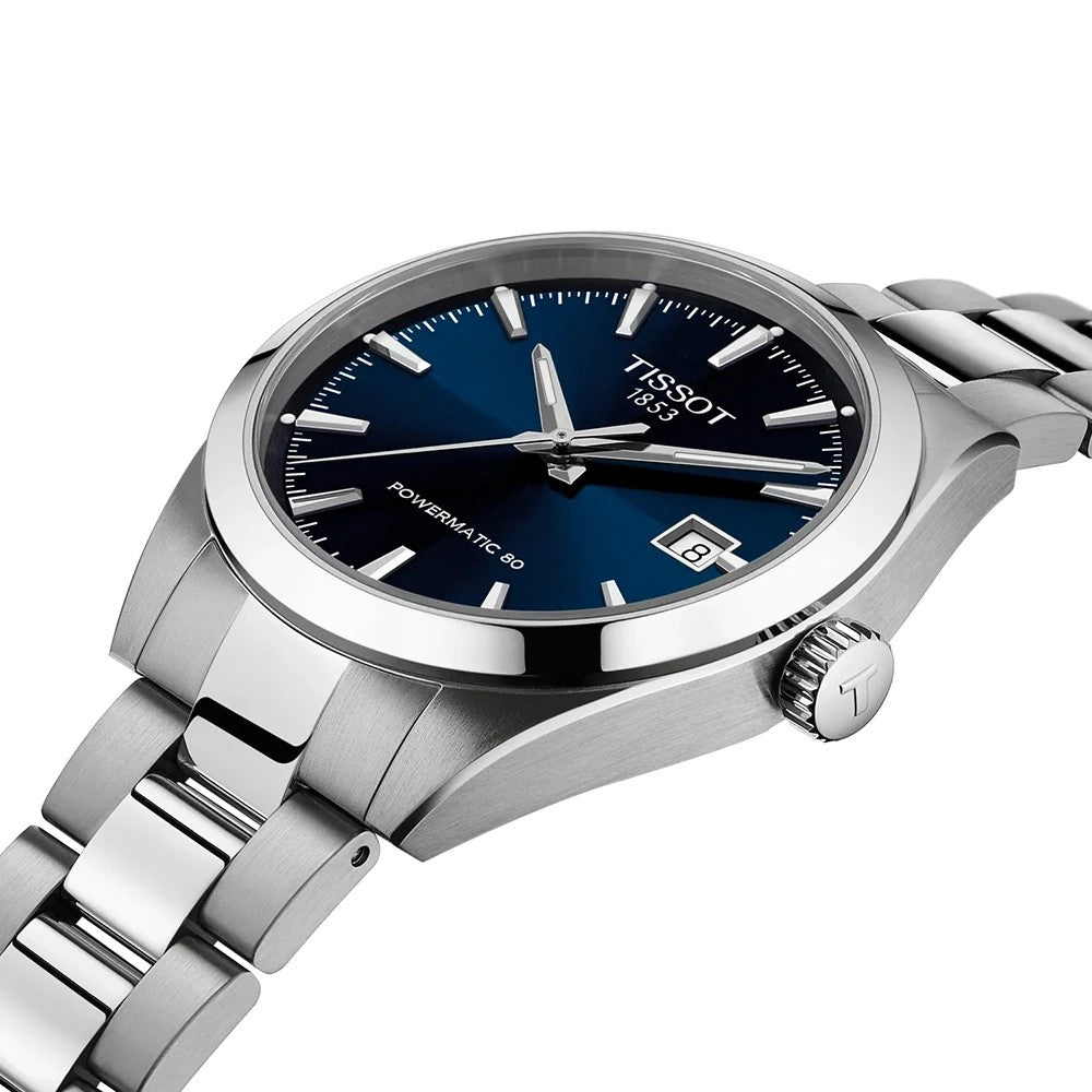 Tissot Gentleman T165.807.11.041.00 automaat staal blauw 38mm