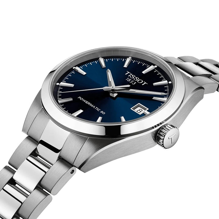 Tissot Gentleman T165.807.11.041.00 automaat staal blauw 38mm