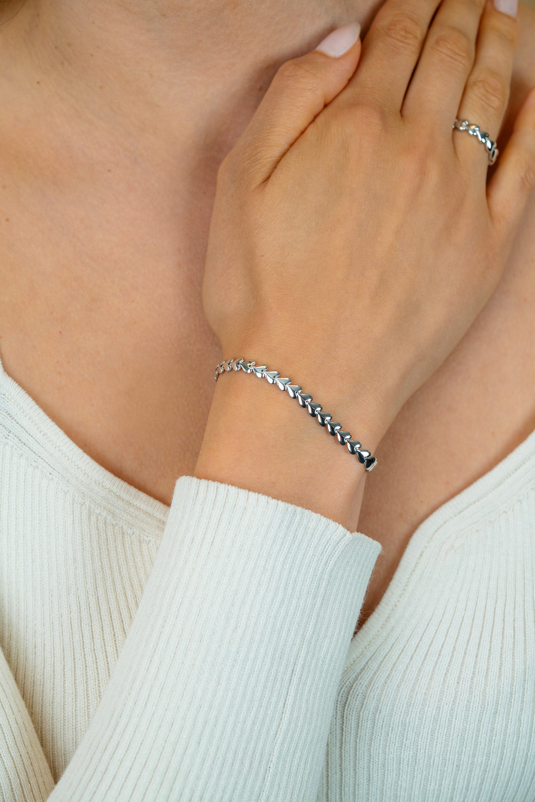ZINZI zilveren armband hartjes 4,5 mm ZIA1798