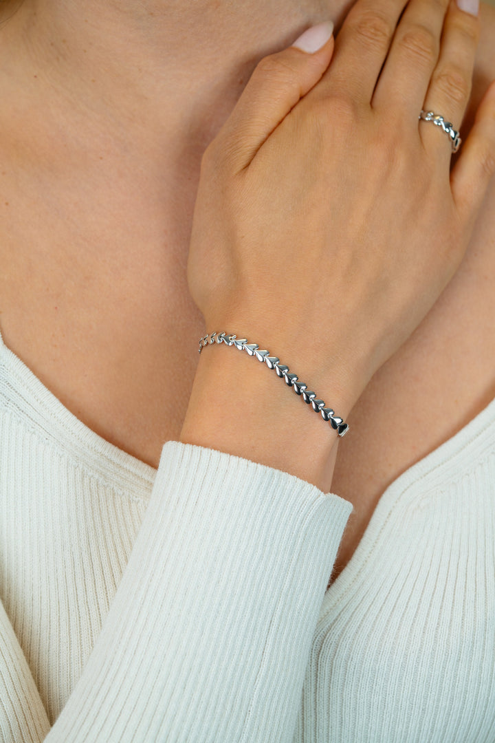 ZINZI zilveren armband hartjes 4,5 mm ZIA1798