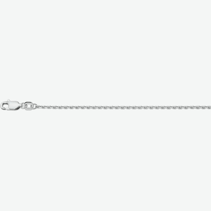zilver collier anker gediamanteerd 1,6 mm 60 cm