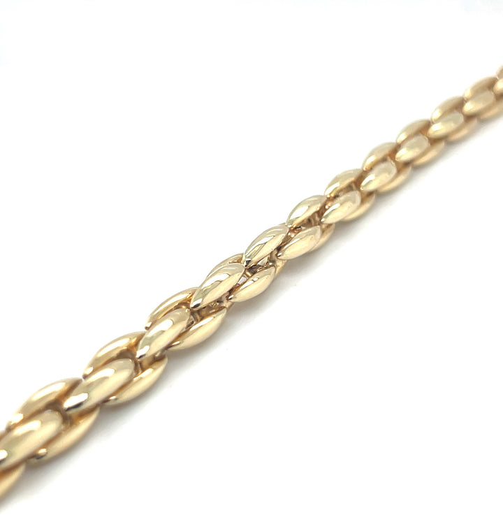 Gouden armband ovaal jasseron 939A GEEL