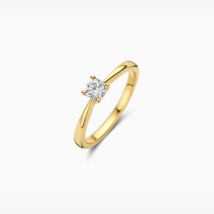 14 kt Geelgouden Ring met Lab Grown Diamant 0,35 ct - LG1002Y