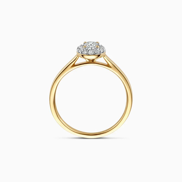 Blush Lab Grown Diamonds LG1016Y ovale rozetring