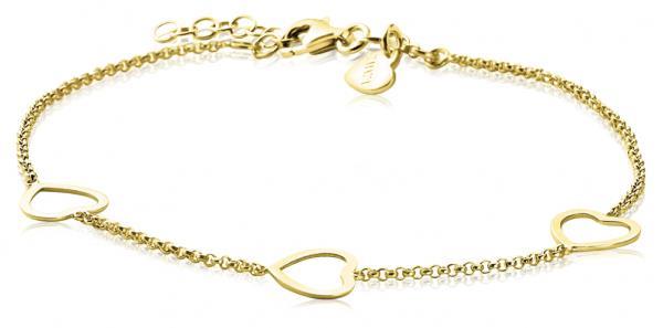 ZINZI armband hearts verguld ZIA1188G