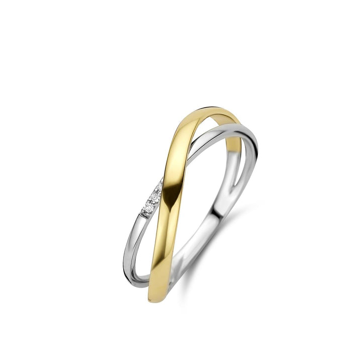 18 kr slagring bicolor diamant