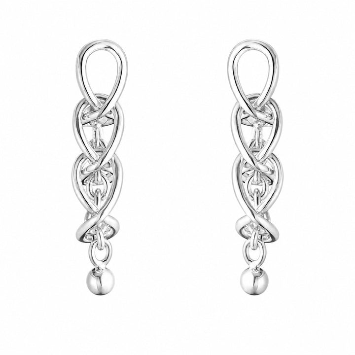 Georg Jensen - Weft Earring 663A Silver 3 Links